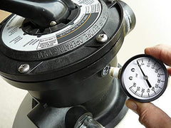 Aquatix Pro Pool Filter Pressure Gauge - Premium Spa/Pool/Aquarium Water Pressure Gauge, 2" Dial, 0-60 Psi, Bottom Mount 1/4", Compatible with Most Brands Such as Hayward, Pentair & Jandy