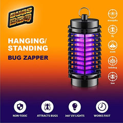 Dickinda Bug Zapper for Indoor & Outdoor, Electric Mosquito Zapper Killer, 4200V Electric Mosquito Killer, Waterproof Powered Electric Mosquito Zappers Killer, Powerful Insect Killer for Home Garden Backyard