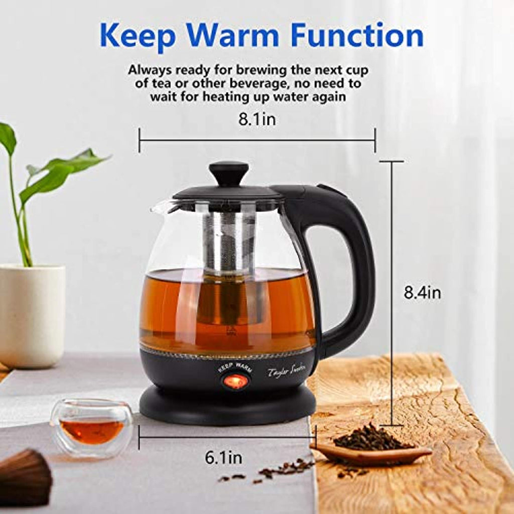 Taylor Swoden Electric Kettle with Tea Infuser, Small Electric Tea Ket –  Hint Capital