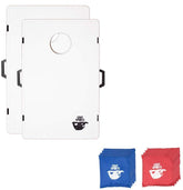 Oh right Plastic Cornhole Boards by Legit Sports | Cornhole with Weighted Bean Bags | Lightweight and Durable Materials | Cornhole Set | Corn Hole Outdoor Game That's Great for Travel, Camping, Parties