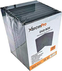 XtremPro Single Cd DVD Blu-ray Jewel Storage Replacement Case 0.28" in 20Pack - Black (11077)