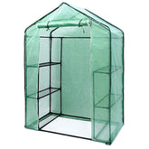 Oh right Small Walk-in Plants Greenhouse, 3-Tier 6-Shelf Stands Garden Green House, 56.3"x 28.7"x 76.7"
