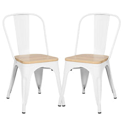 POLY & BARK EM-112-BLK-X4 Trattoria Side Chair in in Black (Set of 4)