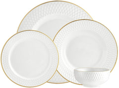 Godinger Silver Art Pique Gold 16pc Set