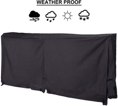 Pinty Firewood Log Rack Cover 8 Feet 600D Oxford Cloth Outdoor Use Waterproof (Rack Cover Black)