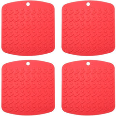 Premium Silicone Pot Holder,Trivets,Hot Mitts,Spoon Rest And Garlic Peeler Non Slip,Heat Resistant Hot Pads,Multipurpose Kitchen Tool. 7x7" Potholders(Set of 6) Non Slip,Dishwasher Safe,Durable.
