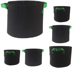Infinite Cedar 2-Gallon 6-Bag Grow Bag/Aeration Fabric Plant Pots with Green Handles for Potatoes and Plants