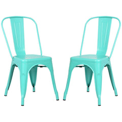 POLY & BARK EM-112-BLK-X4 Trattoria Side Chair in Black (Set of 4)