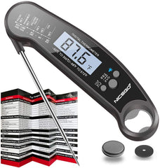 TSYMO Digital Instant Read Meat Thermometer with Probe Fast Waterproof Thermometer with Back light and Calibration. Digital Food Thermometer for Cooking, Kitchen