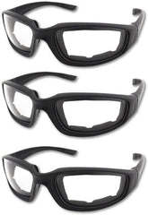 3 Pair Motorcycle Riding Glasses Padding Goggles UV Protection Dustproof WindproofMotorcycle Sunglasses with Clear Lens for Outdoor sports Actives