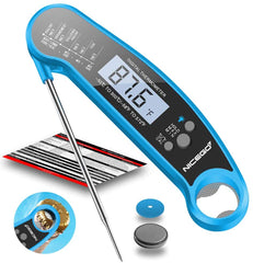 TSYMO Digital Instant Read Meat Thermometer with Probe Fast Waterproof Thermometer with Back light and Calibration. Digital Food Thermometer for Cooking, Kitchen