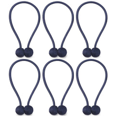 HUYIJJH Curtain Tiebacks Magnetic, Drape Holders Holdbacks Decorative Weave Rope Clips Window Sheer Blackout Panels Home Office, Beige (Pack of 6) by NZQXJXZ