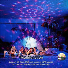 Disco Lights, JELEGANT Dj Light LED Stage Light Party Lights Disco Ball Strobe Light Crystal Magic Ball Lights Sound Activated Strobe Light for Wedding Party KTV Club Pub Show Nightclub Karaoke