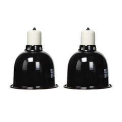 Zoo Med Mini Deep Dome Lamp Fixture with 5.5-Inch Dome, Black