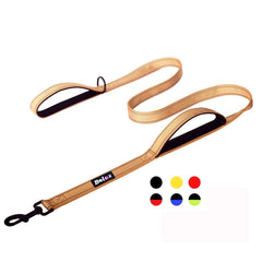 Bolux Dog Leash Traffic Control Dual Padded Handle Heavy Duty 3M Reflective 5ft Long Training Leash Lead Greater Control Safety Training Perfect for Large Medium Dogs