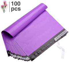 Fu Global 100pcs 14.5x19 Inches Poly Mailers Shipping Envelops Boutique Custom Bags Enhanced Durability Multipurpose Shipping Bags Keep Items Safe Protected(Purple)