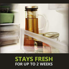 zanmini Cold Brew Coffee Maker, 6 in 1 Glass Infusion Pitcher(1 Quart/32 oz) with 304 Stainless Steel Filter and High-Grade Glass Pitcher for Hot/Cold Coffee, Tea, Fruit, Juice, Milk and Beer