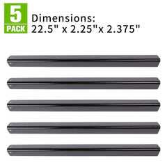 XHome 22.5" Flavorizer Bar Replacement for Weber Genesis Silver B and C, Spirit 700, Gold B and C and Weber 900 (with side-mounted control panel), KLW-002 (22.5” x 2.25” x 2.375”) (5 pack)