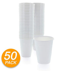 Amcrate Orange Colored 16-Ounce Disposable Plastic Party Cups - Ideal for Weddings, Party’s, Birthdays, Dinners, Lunch’s. (Pack of 50)