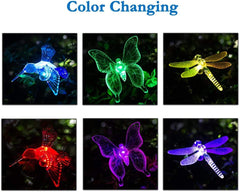 EPIC GADGET Solar Garden Stake Lights,3 Pack Solar Garden Lights Outdoor,Multi-Color Changing LED Garden Lights,Solar Butterfly Lights Outdoor for Pathway,Garden,Lawn,Patio,Driveway
