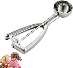 Fayomir Medium Cookie Scoop, 2.8 Tbsp/ 1.4 OZ, 2 inch/ 5 CM Ball, 18/8 Stainless Steel Medium Ice Cream Scoop, Secondary Polishing