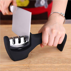 Professional Kitchen Knife Sharpener,3-Stage Knife Sharpening Tool to Sharpen, Repair and Polish,Suitable for Various Knives