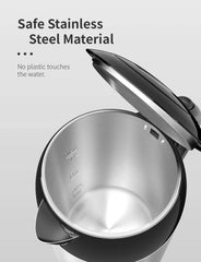 SHCRDOR Electric Tea Kettle 1.7L Stainless Steel, Water Boiler & Heater with Auto-Shutoff and Boil-Dry Protection