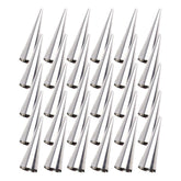 Tebery 30 Pcs Lady lock forms,Stainless Steel Pastry Cream Horn Molds,Free Standing Cone Shape