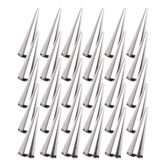 Tebery 30 Pcs Lady lock forms,Stainless Steel Pastry Cream Horn Molds,Free Standing Cone Shape