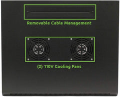 NavePoint 6U Wall Mount Network Server 600mm Depth Cabinet Rack Enclosure Glass Door Lock