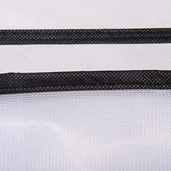 Tebery 24 Large Mesh Pockets Hanging Over the Door Shoe Organizer with 4 Steel Over the Door Hooks (White)