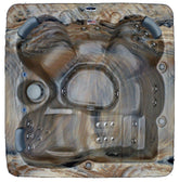 Home and Garden Spas HG51T 6 Person 51 Outdoor Spa with Stainless Jets & Ozone, 82" x 82" x 35", Tuscan Sun