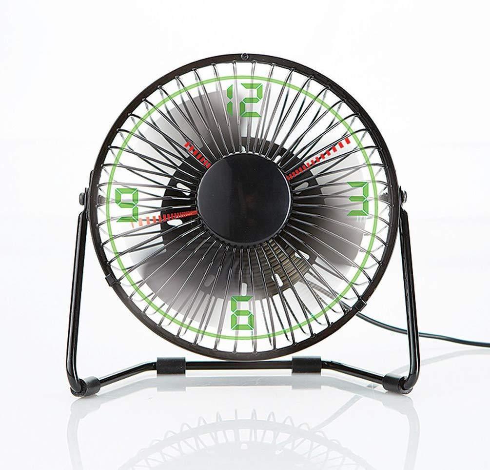 Brookstone Clock Fan with Floating LED Time Display Hint Capital