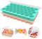 NEATERIZE Ice Cube Trays with Lids, 2 Pack Food Grade Flexible 76 Cubes Silicone Ice Trays with Removable Lid, Ice Cube Molds for Whiskey Storage, Cocktail, Beverages