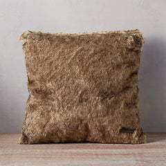 Eddie Bauer Unisex-Adult Summit Faux Fur Pillow, Natural Regular ONE Size