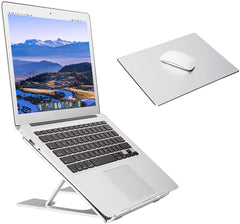 Adjustable Laptop Stand,Ventilated Portable Ergonomic Notebook Riser for Desk,Multi-Angle Adjustable Portable Anti-Slip Mount for MacBook, Surface Laptop, Notebook, 10"-17" Tablet (Rose Gold)