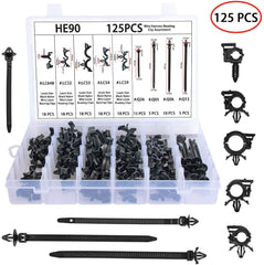 ROLINGER Auto Clips Car Vent Body Clips Retainer Push Kit - 421Pcs Car Panel Trim Plastic Fasteners Rivet Kits Universal for Ford GM Toyota Honda Chrysler ¡