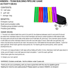 KINDEN Team Building Activities Pipeline Kit Group Games, Ice Breaker, Youth Sports