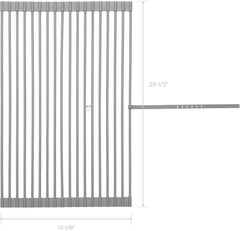Miligore Roll-up Dish Drying Rack - Large (20" x 13") Multi-Purpose Over the Sink Drainer - Gray