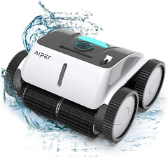 AIPER Seagull 1500 Cordless Automatic Pool Cleaner, Wall-Climbing Pool Vacuum, up to 90 Mins with Strong Triple-Motors, Intelligent Cleaning, Ideal for In-ground Pools up to 1614 sq.ft