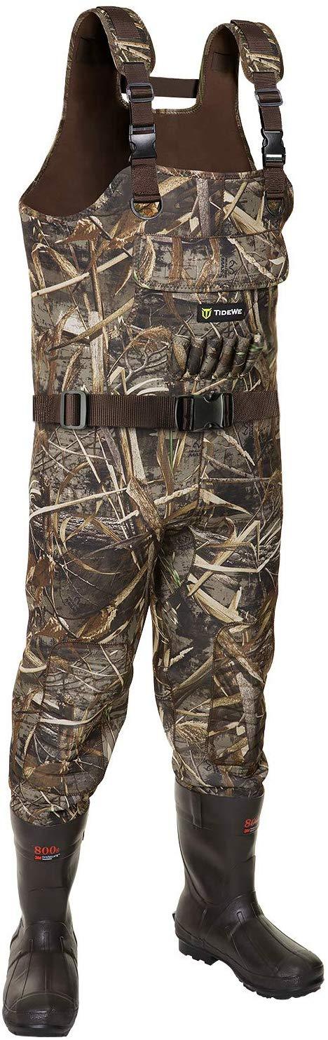 TideWe Chest Wader, Camo Hunting Wader for Men with 800G