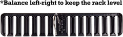 Tenby Living Black Belt Rack, Organizer, Hanger, Holder - Stylish Belt Rack, Sturdy ABS Plastic