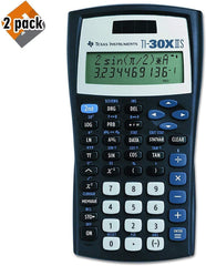 Texas Instruments TI-30X IIS 2-Line Scientific Calculator, Black with Blue Accents