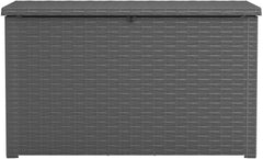 Keter Java XXL 230 Gallon Outdoor Storage Deck Box, Grey