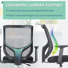 VANCIKI Drafting Chair, Tall Office Chair, High Adjustable Standing Desk Chair, Ergonomic Mesh Computer Task Table Chairs with Adjustable Armrests and Foot-Ring for Standing Desk and Bar Height Desk