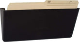 Storex Magnetic Legal Sized Wall Pocket, 16.25 x 4 x 7 Inches, Black, Recycled Plastic, 70226U01C
