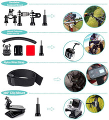 YI 61 in 1 Action Camera Accessories Kit for GoPro Hero 8 7 6 5 4 Hero Session 5 Black SJ4000 5000 6000 Xiaomi