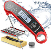 TSYMO Digital Instant Read Meat Thermometer with Probe Fast Waterproof Thermometer with Back light and Calibration. Digital Food Thermometer for Cooking, Kitchen