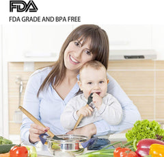 POENSCAE Kitchen Utensils,Silicone Cooking Utensils Set,11-Piece with wood Handles for Non-Stick and Heat Resistant Cookware Set FDA Approved and BPA Free-Great Holiday Gift