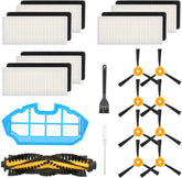Ecovacs Replacement Accessories Kit Compatible ECOVACS DEEBOT N79S DEEBOT N79 Robotic Vacuum, 1 Main Brush + 6 Filters + 8 Side Brushes + 1 Primary Filter